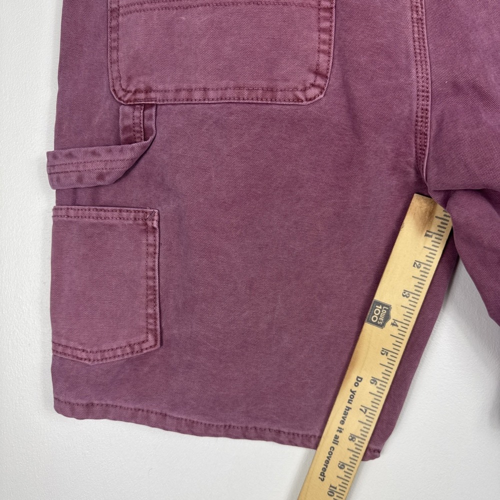 No Boundaries Cargo Shorts Men's 36 Dusty Pink Mauve Carpenter Y2K 100% Cotton - Picture 5 of 8